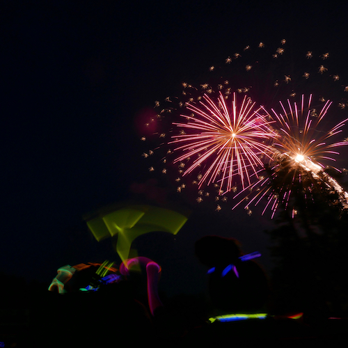 Tripod fireworks