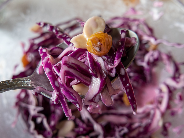 Vegetarian Purple Cabbage Coleslaw