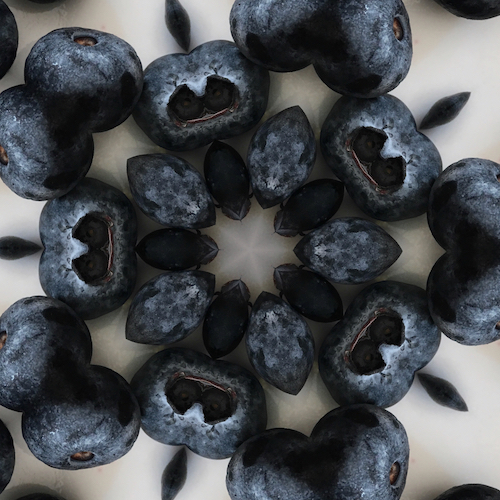 Blueberries abstract