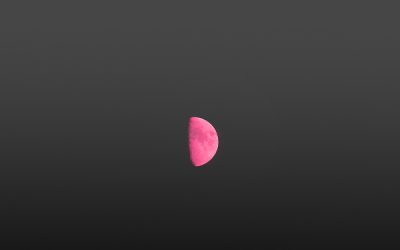 Blue moon, pink moon, and artsy moon