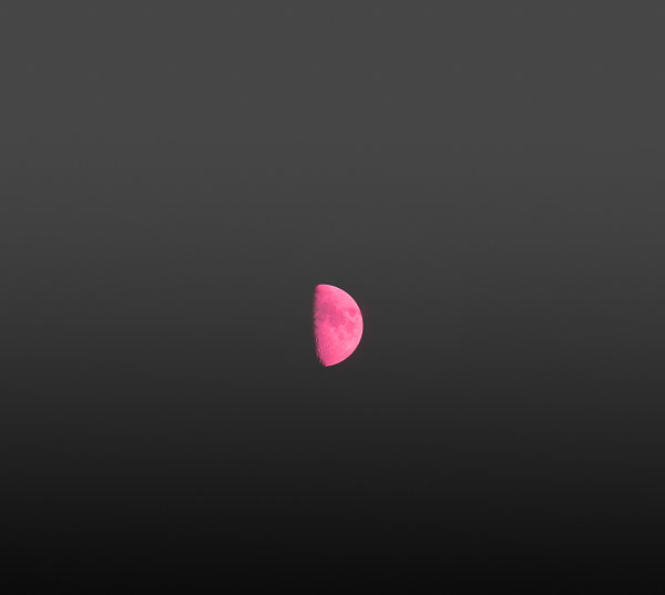 Blue moon, pink moon, and artsy moon